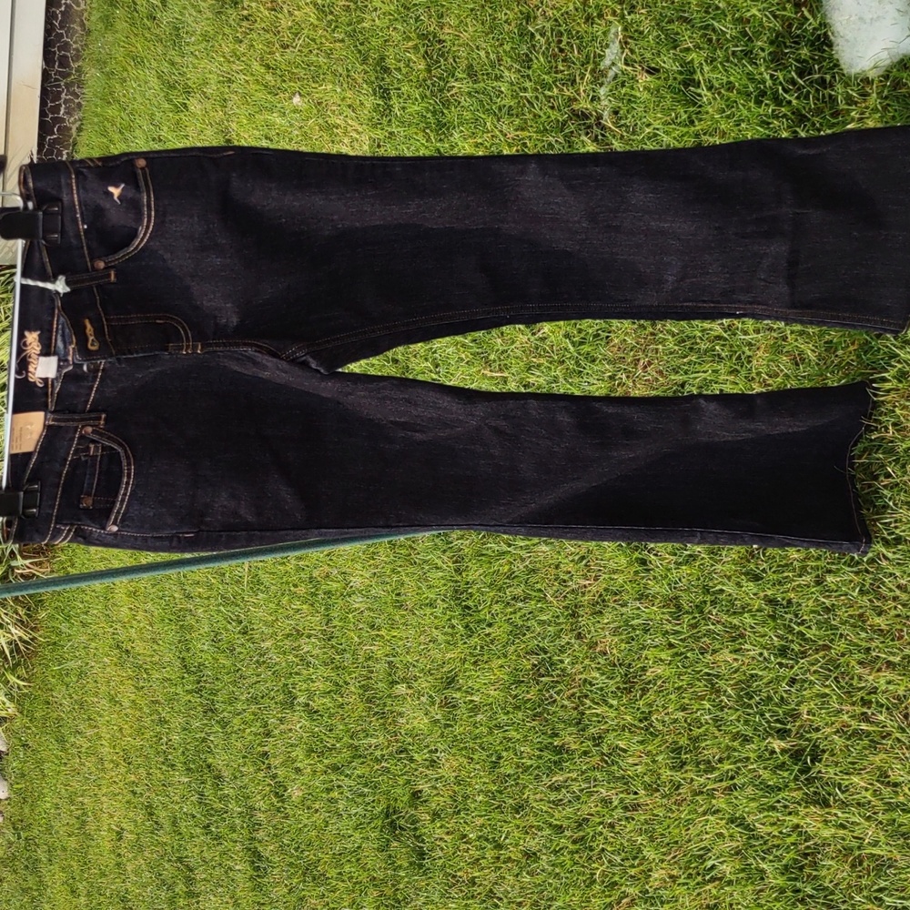 NWT GRANE SIZE 5 LONG BLACK DENIUM JEANS